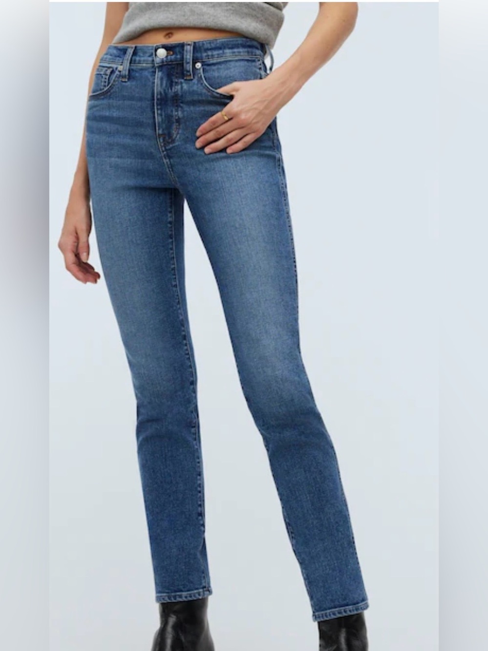 Madewell Mid Rise Stovepipe Jeans Size 26